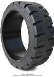 16x5x10-1/2 Forklift Tires 16x5x10-1/2 Traction Black Rhino R1 Solid Press-on Forklift Tire