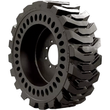 33x6x11 Construction Tires & Tracks 33x6x11 (12-16.5) Traction Left Mold-On (Aperture) Brawler Solidflex Solid Tire
